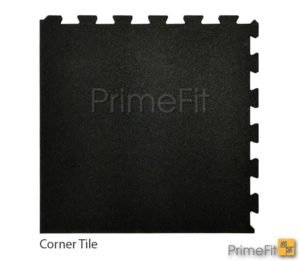 Corner Interlocking mats-Fitmat Interlocking Gym Mats | Heavy Duty Rubber Flooring from Primefit