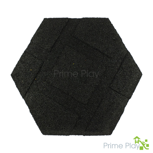 hexagonal rubber tiles